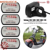 MSSUGYL Battery Capacity Indicator Universal Scooter E-Bike 36V48V60V72V Battery Indicator