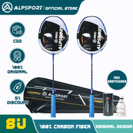 ALP BBQ3.0 2pcs ultra lightweight 8U 62g badminton racket carbon fiber rackets type professional off