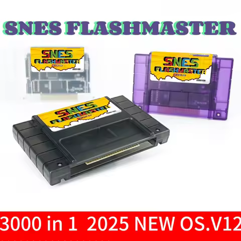 3000 in 1 OS.V12 SNES Flashmaster Cartridge Card 8GB TF Card Game Card For Super Nintendo SNES Conso