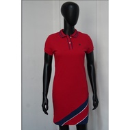 COLLEZIONE C2 24ED1K001 RED Pique Women Polo Dress CUSTOM Fit Key logo Filipino Made