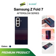 Memumi รุ่น Z Fold 7 เคสคาร์บอนไฟเบอร์แม่เหล็ก สีกรม Case Kevlar-Sunset Series Mag แถมฟรี ฟิล์มกระจก
