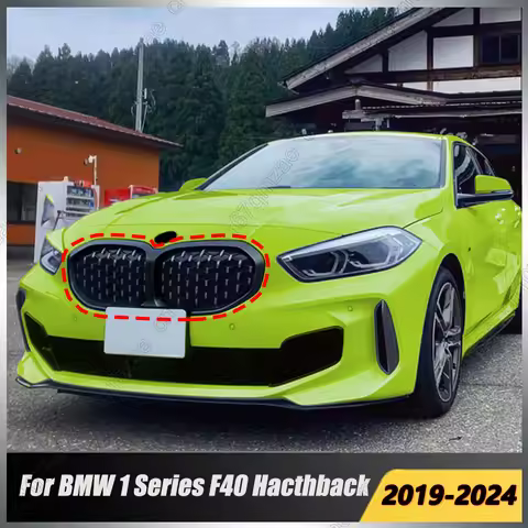 Front Bumper Kidney Grill Grilles For BMW 1 Series F40 116i 118i 120i 128ti 116d 118d 120d M135i xDr
