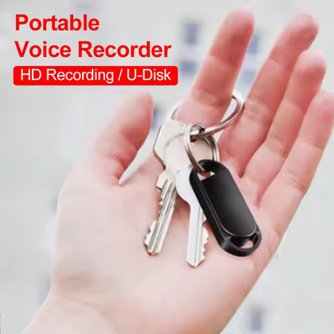 Super Mini Voice Recorder KeyGB 192 Hours Recording with MP3 Player 32GB