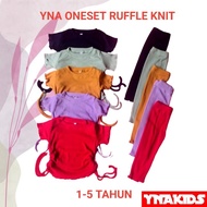 YNA ONESET AYESHA CHILDREN'S SUIT 1-5 YEARS RUFLE KNIT RIB