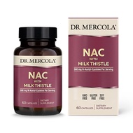 [Hoàn Tiền 15%]Viên uống bổ sung NAC & kế sữa & mầm bông cải xanh Dr Mercola NAC with Milk Thistle