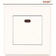 RANK GENOA HOTEL SERIES 20A HEATER / AIRCON SWITCH WITH LED