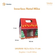 Christmas Cake Box Size 18.5 x 9.5 x 11 Cm 600ml Cylinder Jar contains 2 - Tokodus Pagarsih