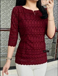 SHOOPI ATASAN Blus Katun Bangkok Premium/BLUSS KATUN BOLONG/BAJU KEBAYA Lapis Katun Adem Resleting B
