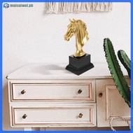 Decor Statue Sculpture Horse Statues and Figurine Sculptures Home 19X9.5X7CM Golden