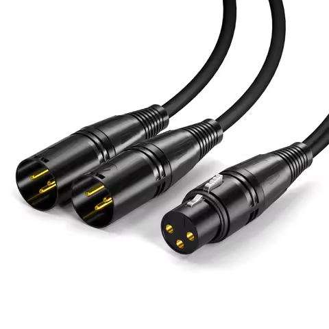 XLR 1 to 2 Audio Cable Female XLR to 2 XLR Male XLR to 2 XLR Female Cable 0.5m 1m 2m 3m 5m 8m