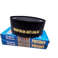 HITAM Black Cap Kang Ujang Bustomi Songkok Black Cap Black Cap Ac Anti-Wild Pawedingan Cap