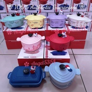 【READY STOCK】Taiwan 7-11 x LE CREUSET Hello Kitty Bamboo Fiber Pot Shape Food Container 台湾711 法国铸铁锅造