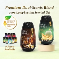 AQUABLANCE Premium Scented Gel Air Fresheners | 200g Long-Lasting Natural Essential Oil Solid Fragra