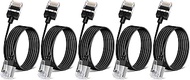 Ultra Slim Cat6 Ethernet Cable 10 ft-5Pack.Cat 6a LAN Cords - Compatible with Computers and Networks