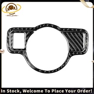 For  C Class W204 Real Carbon Fiber Car Headlight Switch Decor Cover Trim Replacement Parts