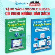 Sách Google Sheets - Google Docs Bộ 2 Cuốn Tin Học Online Thành Thạo Sau 15 Ngày Có Kèm Video Hướng