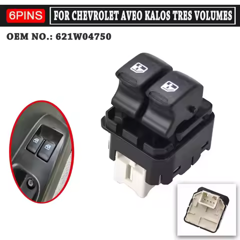 New Front Left Power Window Switch For Chevrolet Spark Matiz Aveo For Daewoo Kalos 621W04750