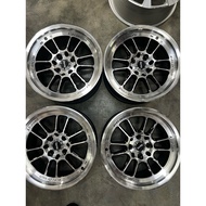 rim second 15×7.5jj ET38 pcd4h100/114.3 harga untuk 4biji