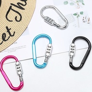 Electric Vehicle Helmet Basket Combination Lock Metal D-Type Carabiner Luggage Bag Backpack Color Lo