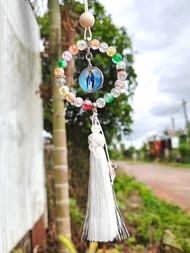 CATHOLIC ROUND FOR CAR MIRROR HANGING - CATHOLIC GIFT