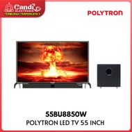 POLYTRON LED TV 55 Inch 4K UHD Cinemax Soundbar 55BU8850W