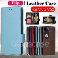 Casing For Vivo V50 lite V50lite VivoV50 V 50 VivoV50lite 2025 Phone Case Card Slot wallet Bracket C