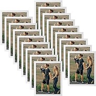 Hoteam 18 Pack Picture Frames Diploma Frames Degree Frame Wood Certificate Frame Award Document Frame Photo Frame Horizontal and Vertical Formats for Wall or Tabletop Display (White, 11 x 14 Inch)