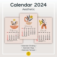 2024 Calendar/2024 Desk Calendar/2024 Wall Calendar/Eternal Calendar/AESTHETIC Calendar/Mini Calendar+Memo 2024 | Desk Calendar/Sitting Calendar 2024 | Souvenir CALENDAR 2024/cute CALENDAR 2023 by MEJENG DINDING/MINI DESK CALENDAR 1