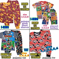 BORONG WHOLESALE : PAJAMA BIG KIDS, PAJAMA BUDAK, PLAYSET BIG KIDS, PLAYSET BUDAK, BAJU TIDUR 12 PASANG IKIDS,TW,TXT