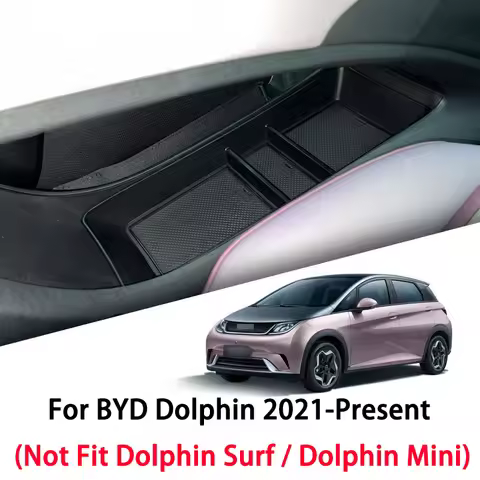 for BYD Dolphin 2021‑Present (Not Fit Dolphin Surf / Dolphin Mini) Car Center Tray Central Lower Lay