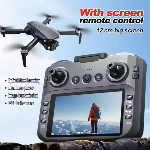 E88 Remote Control Drone 4.3 inch Screen WIFI FPV 480P Dual Camera Selfie Smart Follow Quadcopter
