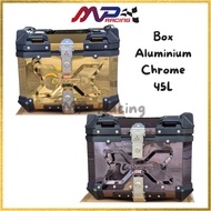 F2 Top Box 45L aluminium,Chromee Gold,Titanium,Kilat box