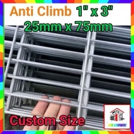 Anti Climb 1"x3"Kotak (Custom Size)Fencing Hole, Thickness (3.6mm) (AT)