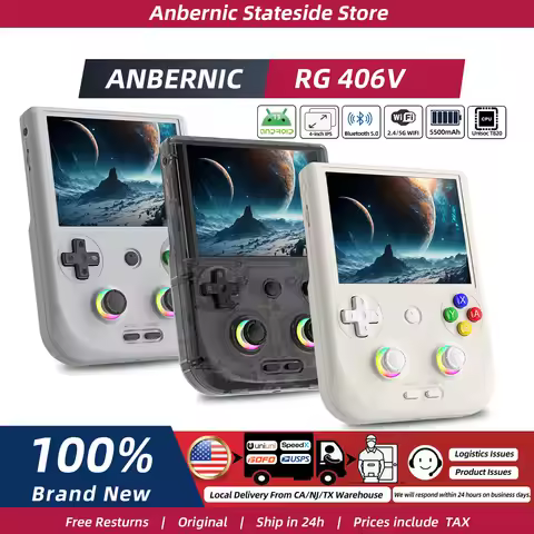 ANBERNIC RG406V Portable Game Console 4’’ IPS Touch Screen Android 13 Unisoc T820 64-bit Game Player