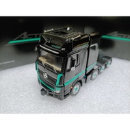 LMC 1 50 Benz Door Trailer Transport Truck Model Actros GlGASPACE 8x4 Black Version