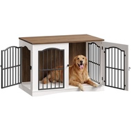 HOOBRO EWH66GW03 Perabot Sangkar Anjing, Kotak Anjing 100 cm untuk Rumah, Kotak Anjing Moden Dalaman