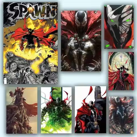 Poster HD Anime Hot Theme Singer/OST/Movie-Waterproof Self-Stick Home Decor S-Spawn Anime Movie