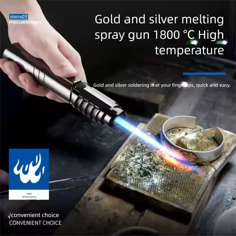 Focus SG006 Direct Injection Gun Inflatable Windproof Lighter Multi-function High Temperature Portab