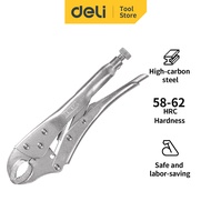 Deli Tools Curved Jaw Locking Pliers 10" 58-62 HRC Hardness DL2001
