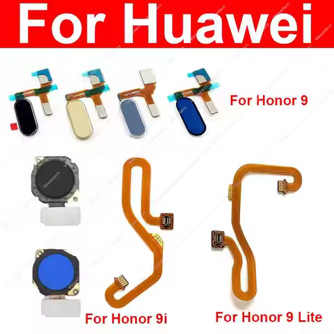 For Huawei Honor 9 9 Lite 9N 9I Home Button Fingerprint Flex Cable Return Key Touch Sensor FingerPri
