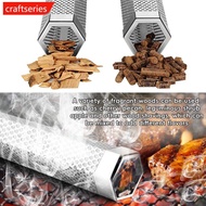 CRAFTSERIES Grilled Meat Chicken Tube Refillable Wood Chip Cold/Hot Tube for Grill 5-Hour Slow Wood 