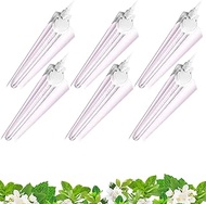 Barrina 2FT T8 Grow Light, 144W(6 x 24W), 800W Equivalent, Full Spectrum, Sunlight Plant Light, LED 