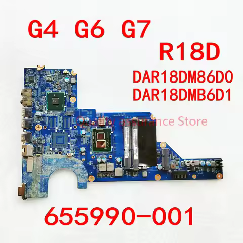 DAR18DM86D0 DAR18DMB6D1 For HP Pavillion G4 G6 G7 Laptop Motherboard 655990-001 655990-501 R18D Main