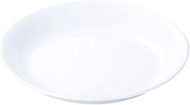 Nagao No.49B Unbreakable White Tableware, Deep Plate, 7.1 inches (18 cm), Made in Japan