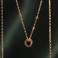 18K金三色愛情結項鏈18K Gold The Tri-Colored Love Knot Neckla