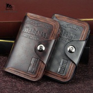 Classic Style Three Layer Wallet High Quality Black Brown Business Style Men's Wallet Coin Purse Slo