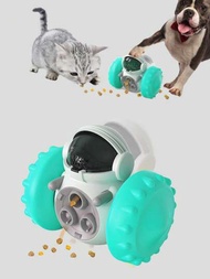 1入組卡通機器人設計寵物漏食玩具適用於狗狗適用於訓練
