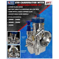 NLK PERFORMANCE CARBURATOR VORTEX CVR V2 28/30/32/34/35 MM COPPER SLIDE ( ADJUSTABLE POWER JET ) TER