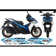 YAMAHA AEROX155 V2/NVX155 V2 BODY STICKER WHITE/BLUE