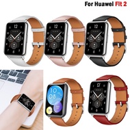 [HOT JUXXKWIHGWH 514] สำหรับนาฬิกา Huawei Fit 2สายหนังแท้ Smartwatch Band เปลี่ยนสายรัดข้อมือกีฬา Retro สร้อยข้อมือ Huawei Fit2อุปกรณ์เสริม